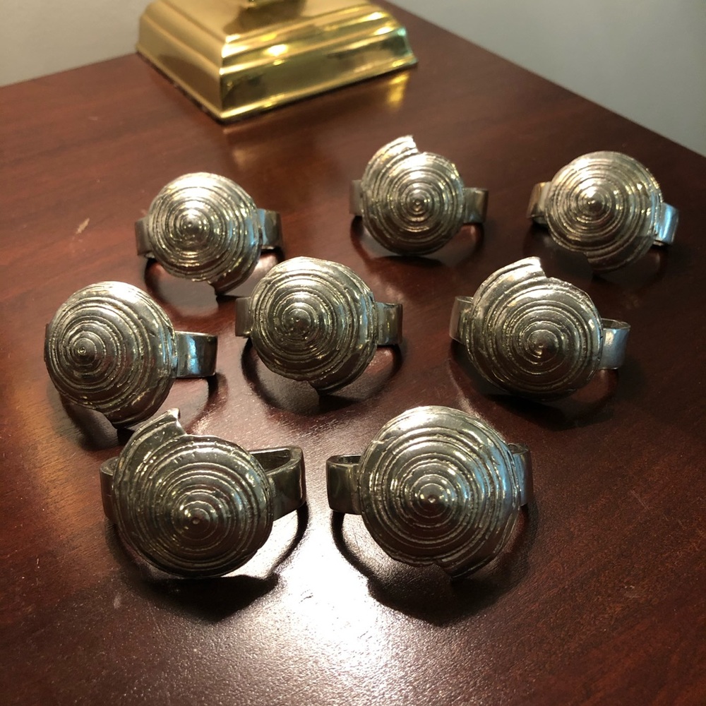 Beautiful Silver Napkin Rings